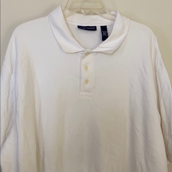 Grant Thomas White short sleeve polo shirt - Picture 4 of 5